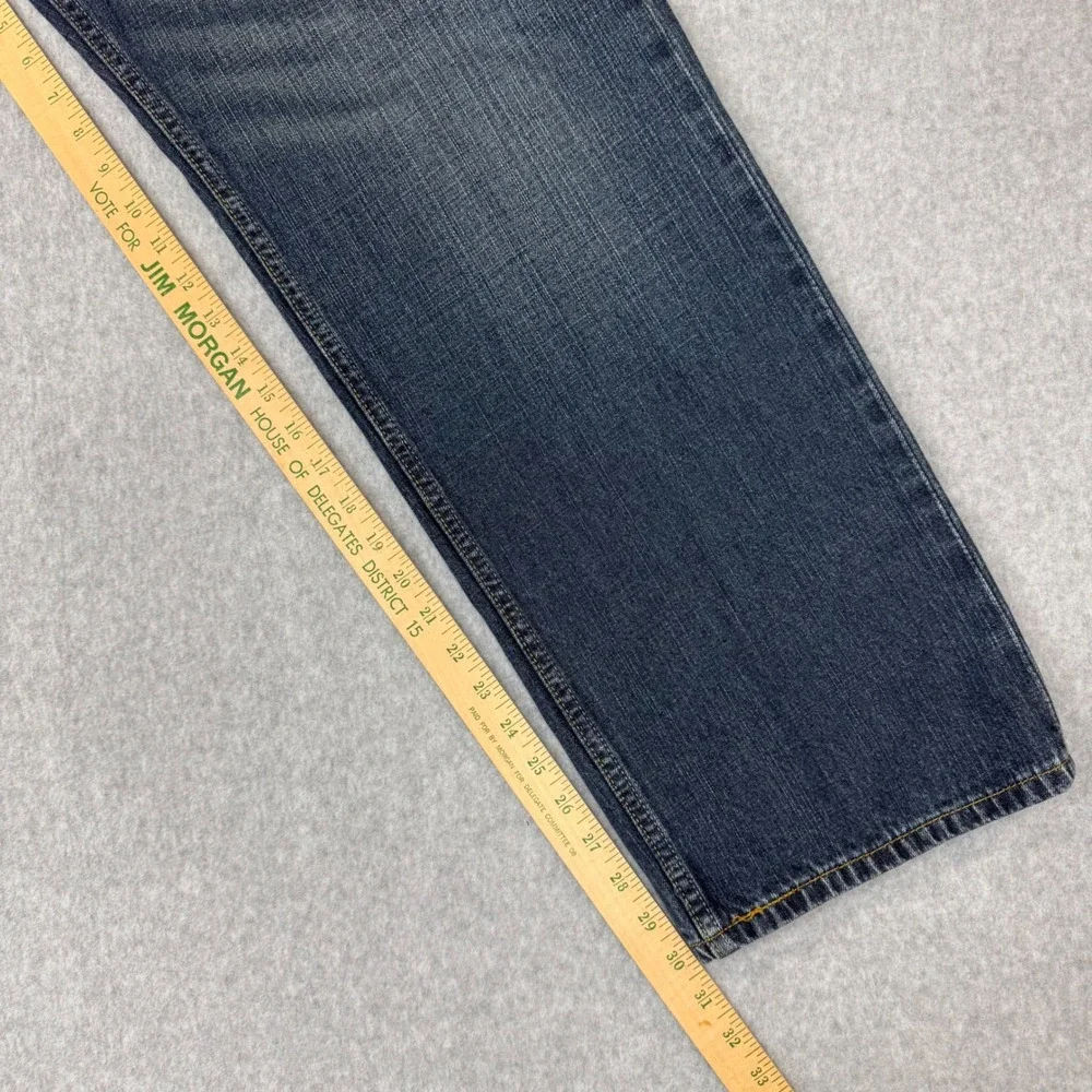 Levis 559 Relaxed Straight Jeans Mens 36x32 Blue Vintage Dark Wash Denim Cotton